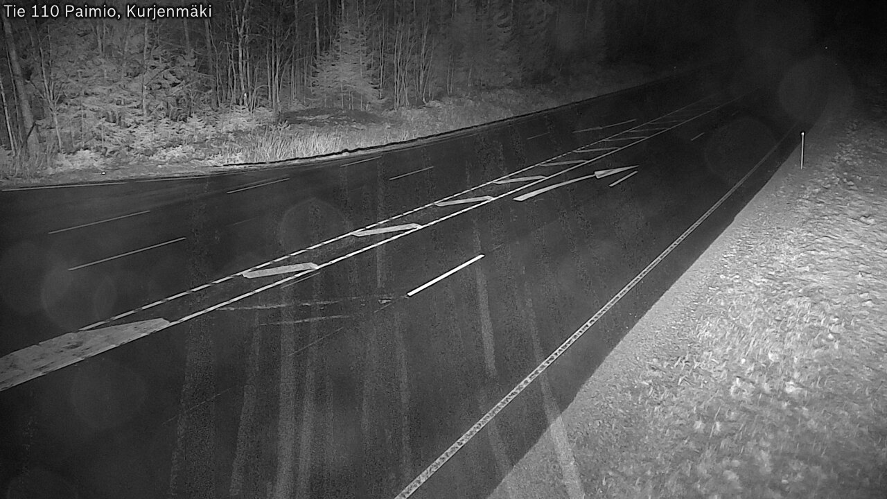 Weather Camera Image Väg 110 Paimio, Kurjenmäki, Paimio, Varsinais-Suomi