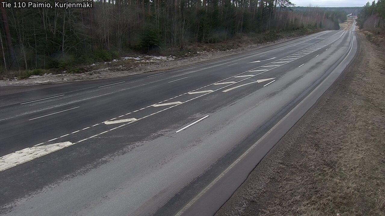 Weather Camera Image Road 110 Paimio, Kurjenmäki, Paimio, Varsinais-Suomi