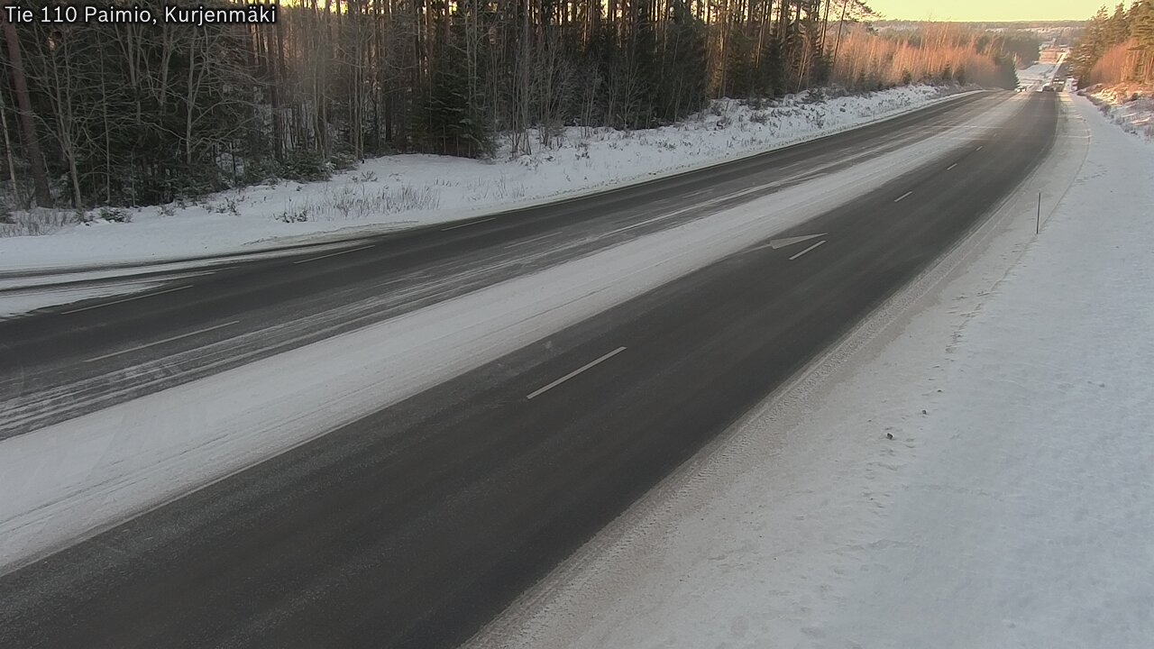 Weather Camera Image Road 110 Paimio, Kurjenmäki, Paimio, Varsinais-Suomi