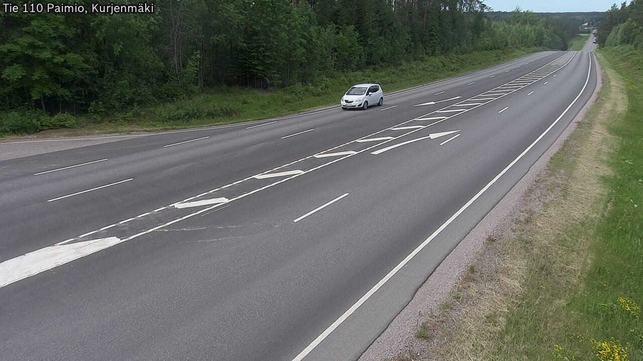 Weather Camera Image Road 110 Paimio, Kurjenmäki, Paimio, Varsinais-Suomi