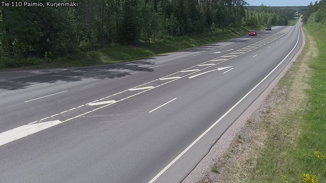 Weather Camera Image Väg 110 Paimio, Kurjenmäki, Paimio, Varsinais-Suomi