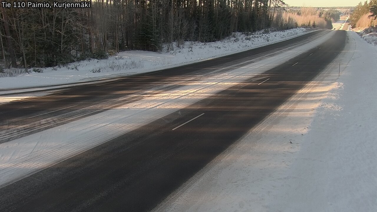 Weather Camera Image Road 110 Paimio, Kurjenmäki, Paimio, Varsinais-Suomi