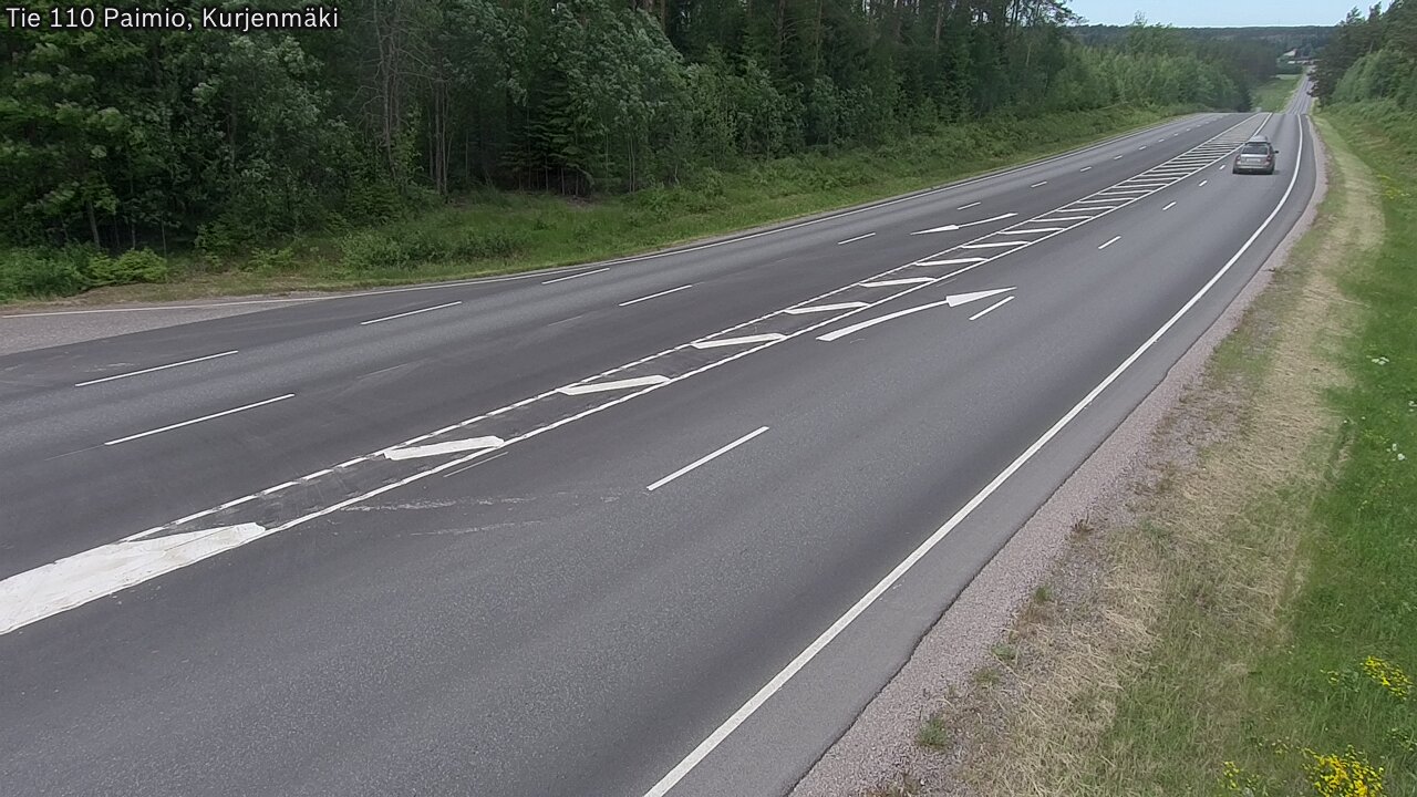 Weather Camera Image Road 110 Paimio, Kurjenmäki, Paimio, Varsinais-Suomi
