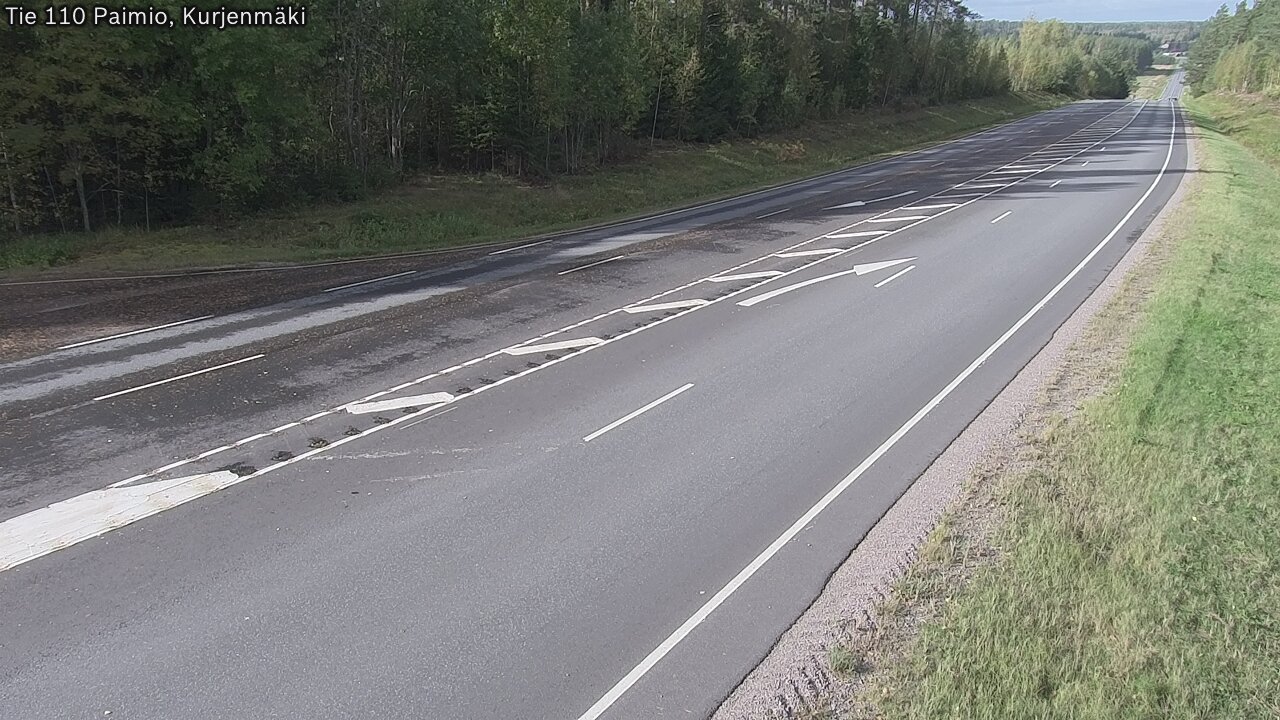 Weather Camera Image Road 110 Paimio, Kurjenmäki, Paimio, Varsinais-Suomi