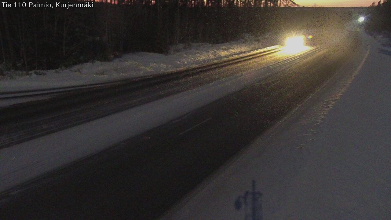 Weather Camera Image Road 110 Paimio, Kurjenmäki, Paimio, Varsinais-Suomi