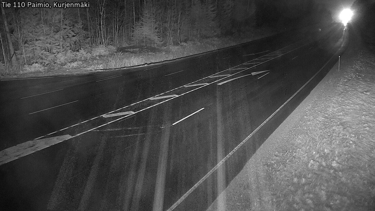 Weather Camera Image Väg 110 Paimio, Kurjenmäki, Paimio, Varsinais-Suomi