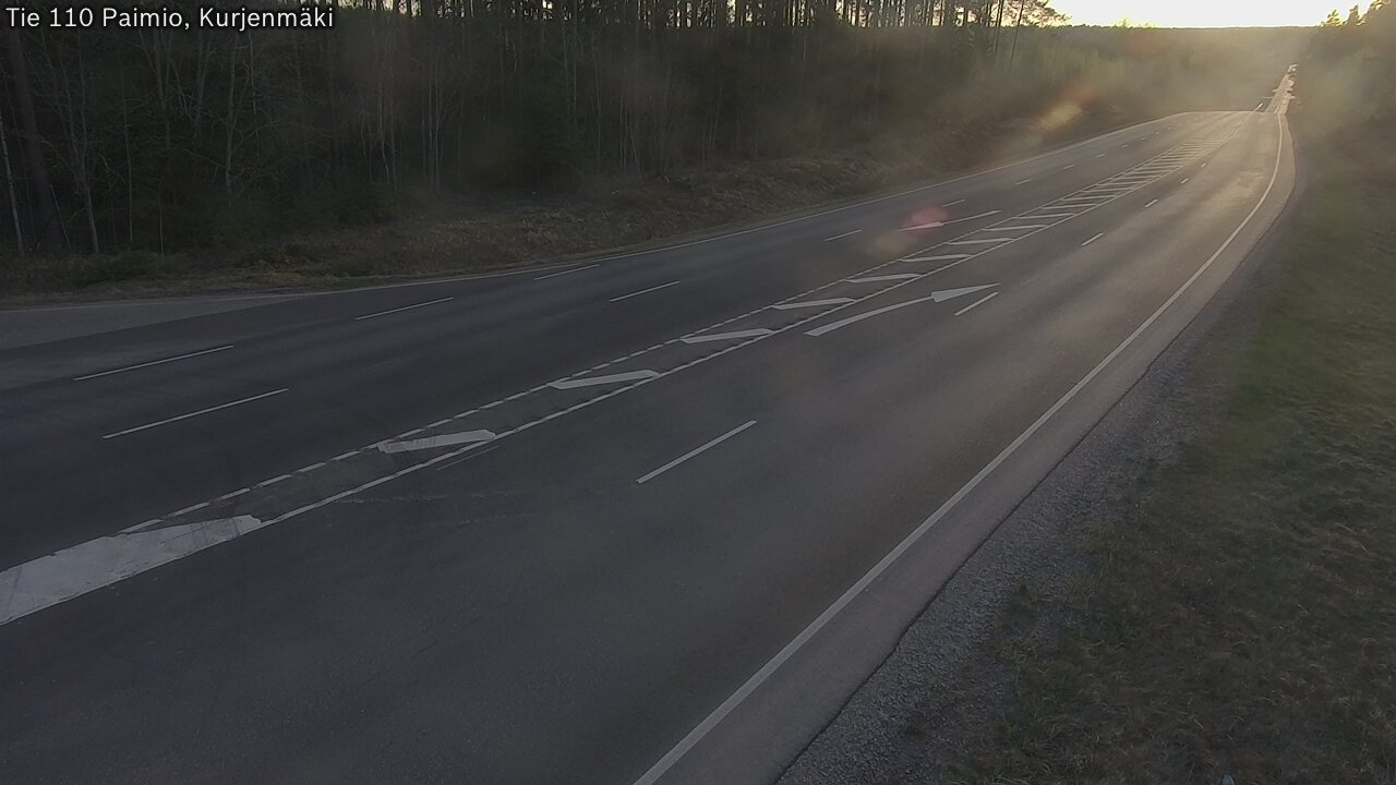 Weather Camera Image Road 110 Paimio, Kurjenmäki, Paimio, Varsinais-Suomi