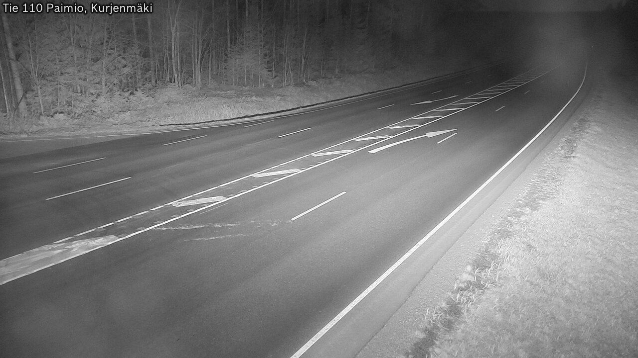 Weather Camera Image Road 110 Paimio, Kurjenmäki, Paimio, Varsinais-Suomi