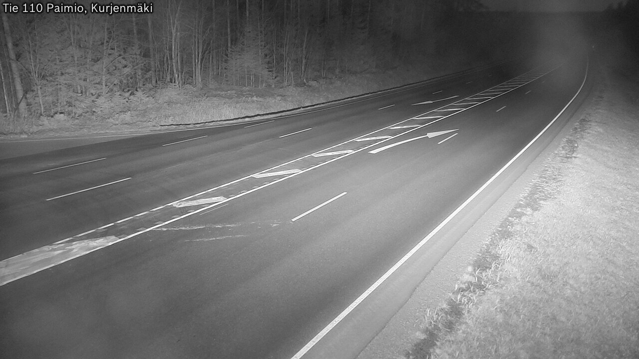 Weather Camera Image Väg 110 Paimio, Kurjenmäki, Paimio, Varsinais-Suomi