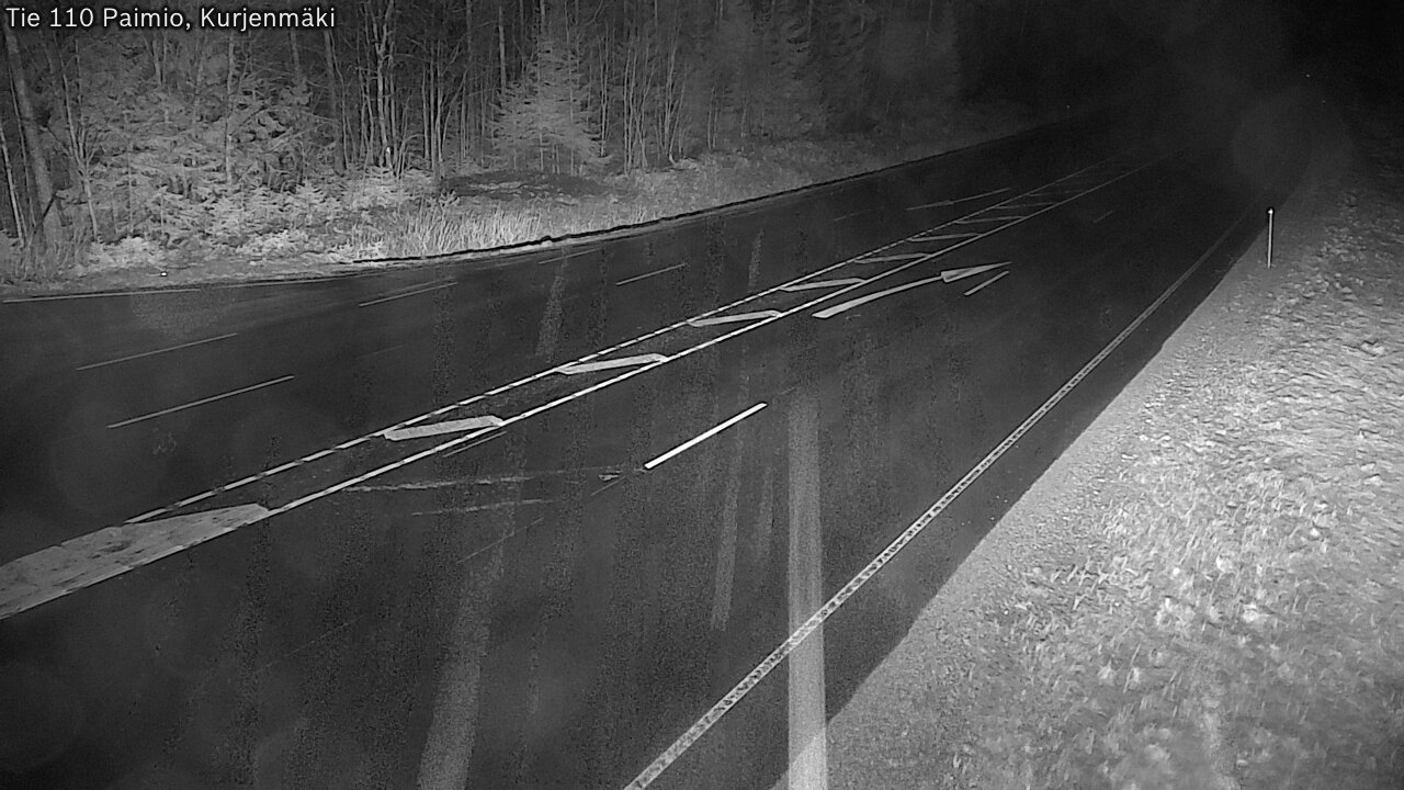 Weather Camera Image Väg 110 Paimio, Kurjenmäki, Paimio, Varsinais-Suomi