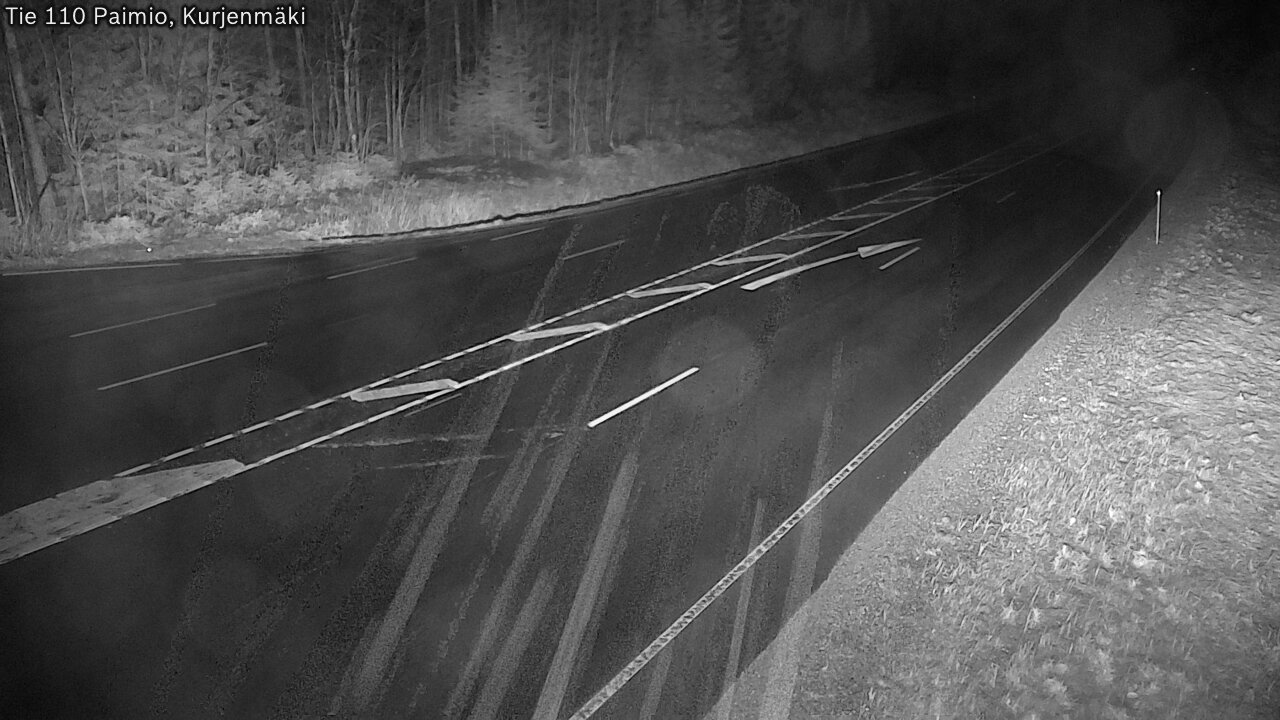 Weather Camera Image Väg 110 Paimio, Kurjenmäki, Paimio, Varsinais-Suomi
