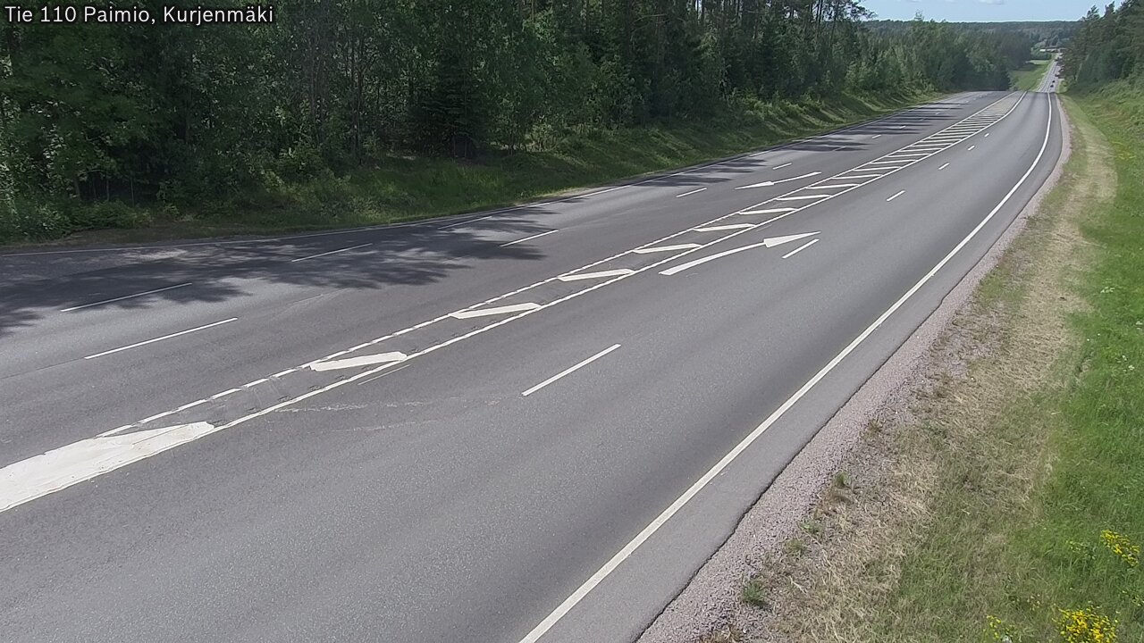 Weather Camera Image Väg 110 Paimio, Kurjenmäki, Paimio, Varsinais-Suomi