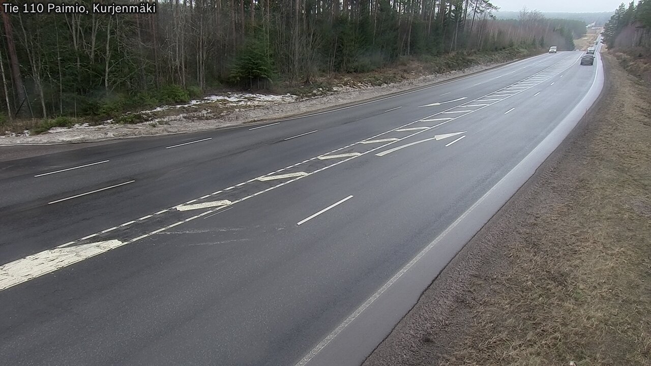 Weather Camera Image Väg 110 Paimio, Kurjenmäki, Paimio, Varsinais-Suomi
