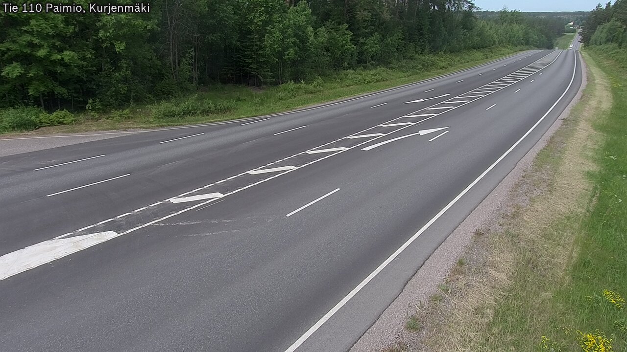 Weather Camera Image Road 110 Paimio, Kurjenmäki, Paimio, Varsinais-Suomi