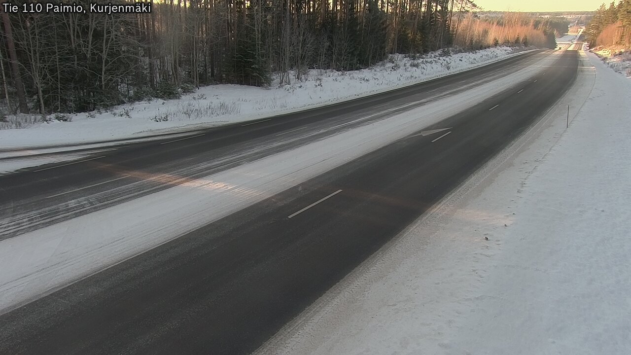 Weather Camera Image Road 110 Paimio, Kurjenmäki, Paimio, Varsinais-Suomi