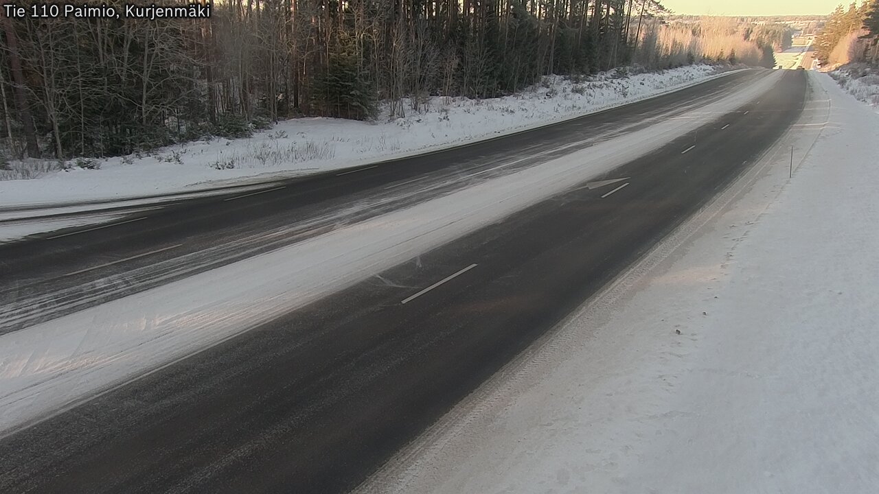 Weather Camera Image Road 110 Paimio, Kurjenmäki, Paimio, Varsinais-Suomi