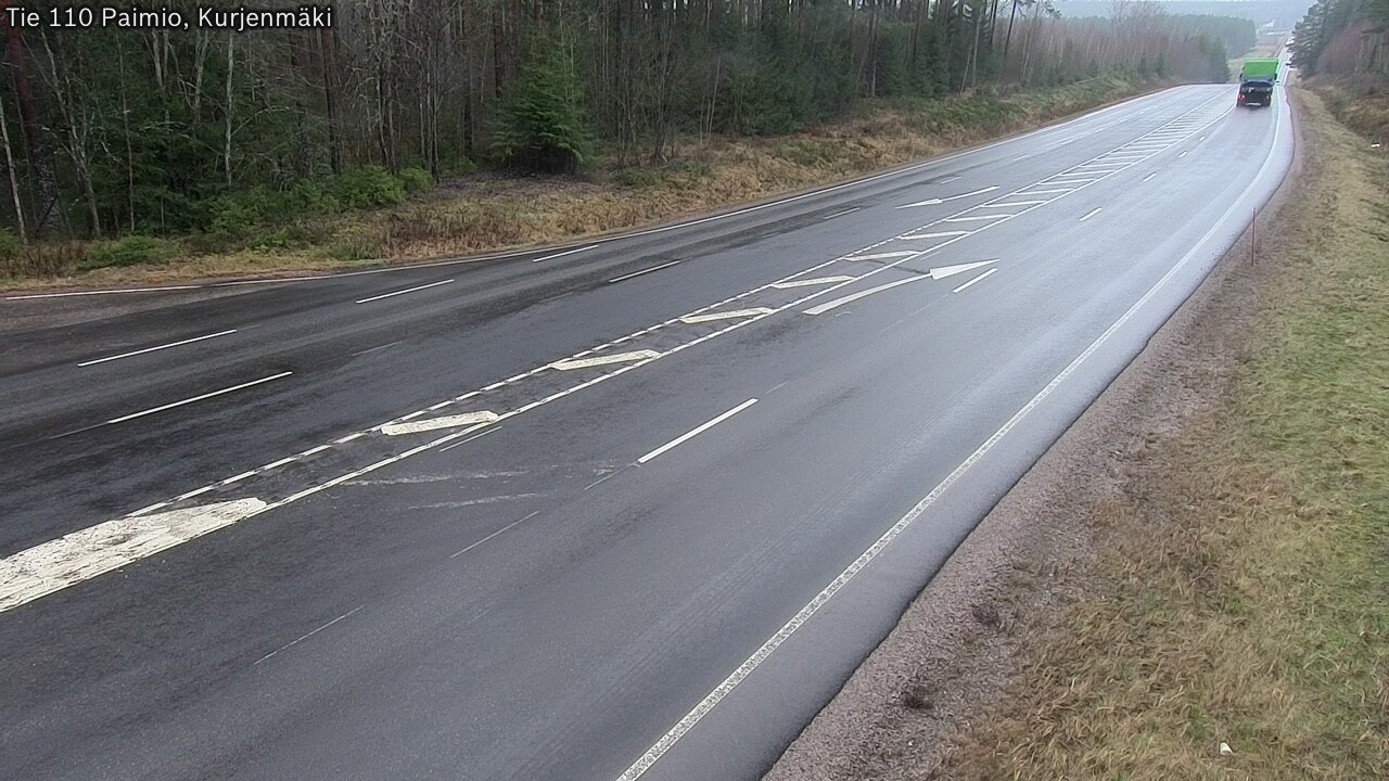 Weather Camera Image Väg 110 Paimio, Kurjenmäki, Paimio, Varsinais-Suomi