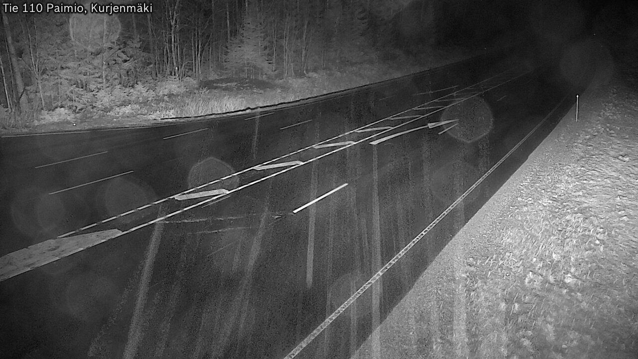 Weather Camera Image Väg 110 Paimio, Kurjenmäki, Paimio, Varsinais-Suomi