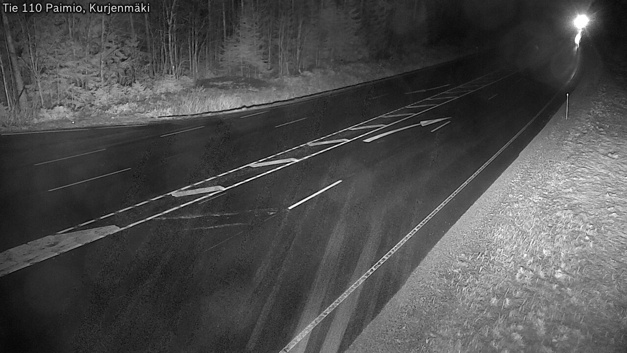 Weather Camera Image Väg 110 Paimio, Kurjenmäki, Paimio, Varsinais-Suomi