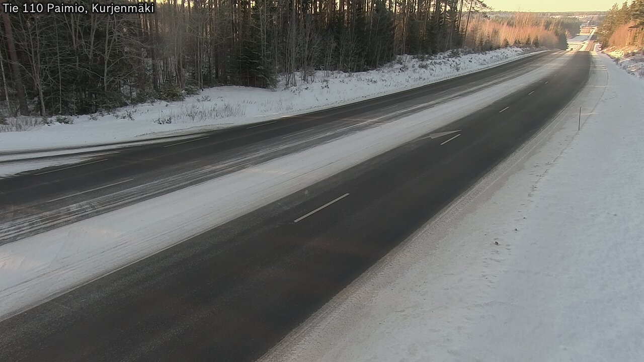 Weather Camera Image Road 110 Paimio, Kurjenmäki, Paimio, Varsinais-Suomi