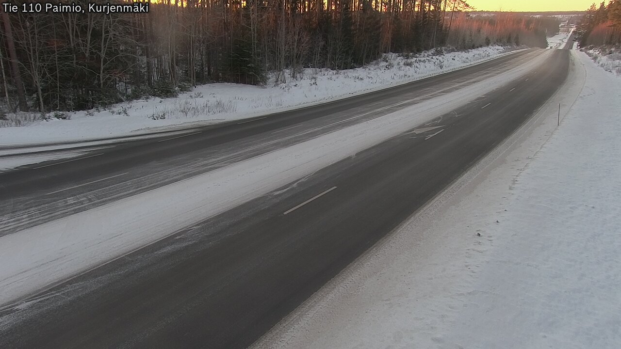 Weather Camera Image Road 110 Paimio, Kurjenmäki, Paimio, Varsinais-Suomi