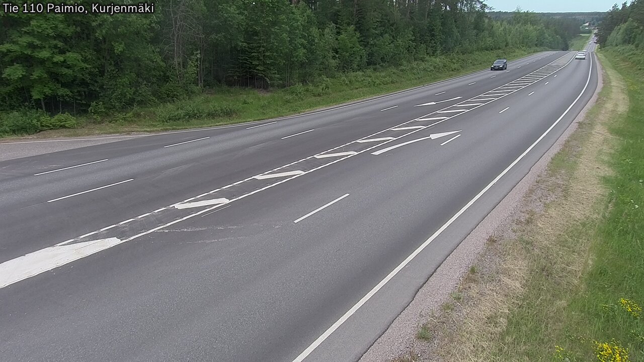Weather Camera Image Road 110 Paimio, Kurjenmäki, Paimio, Varsinais-Suomi