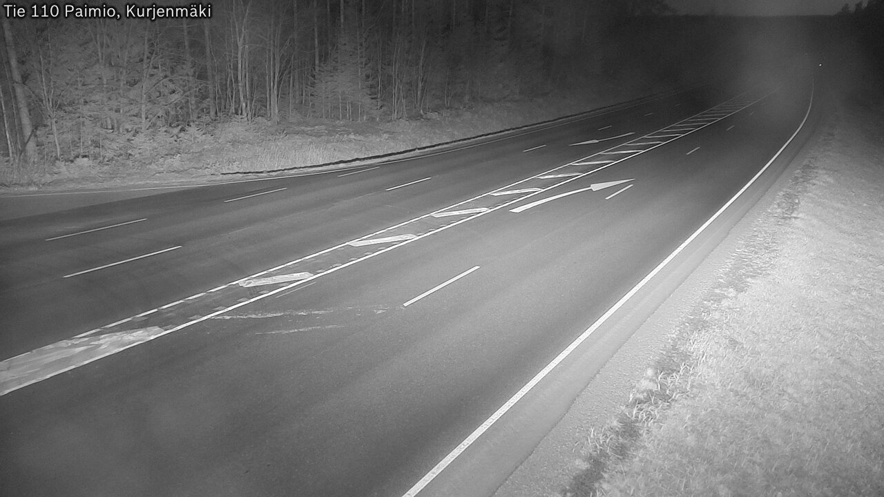 Weather Camera Image Road 110 Paimio, Kurjenmäki, Paimio, Varsinais-Suomi