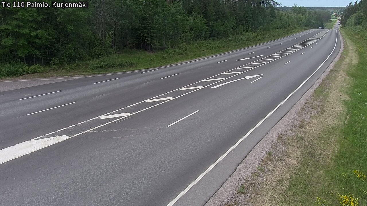 Weather Camera Image Road 110 Paimio, Kurjenmäki, Paimio, Varsinais-Suomi