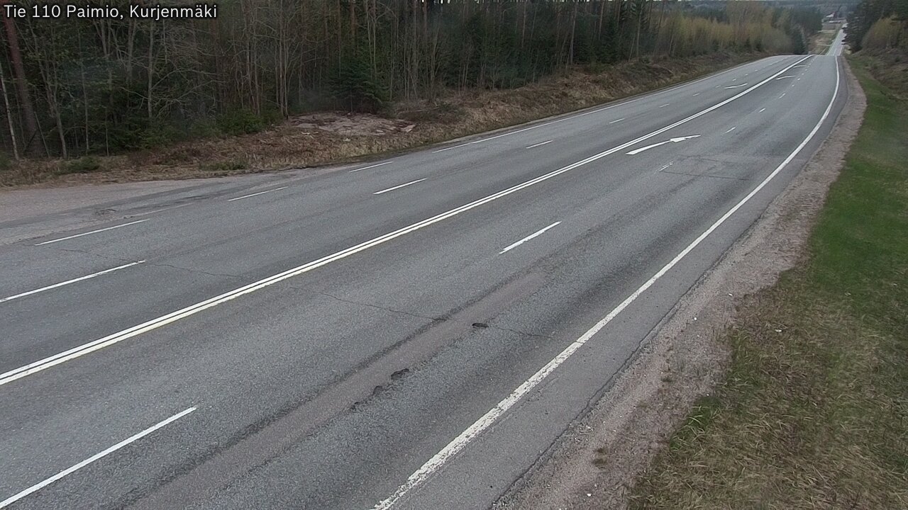 Weather Camera Image Road 110 Paimio, Kurjenmäki, Paimio, Varsinais-Suomi