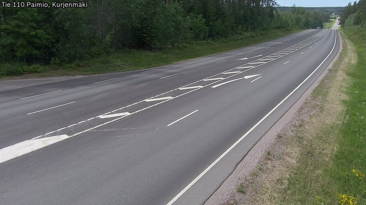 Weather Camera Image Road 110 Paimio, Kurjenmäki, Paimio, Varsinais-Suomi