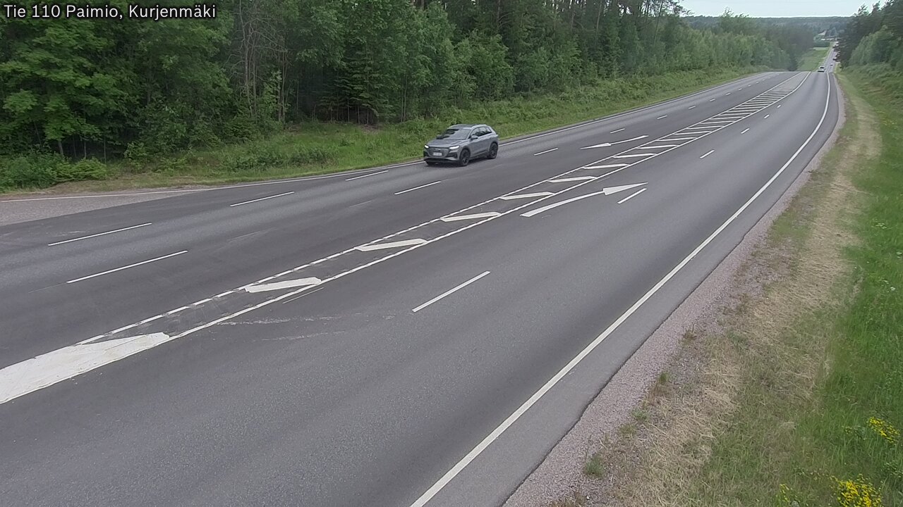 Weather Camera Image Road 110 Paimio, Kurjenmäki, Paimio, Varsinais-Suomi