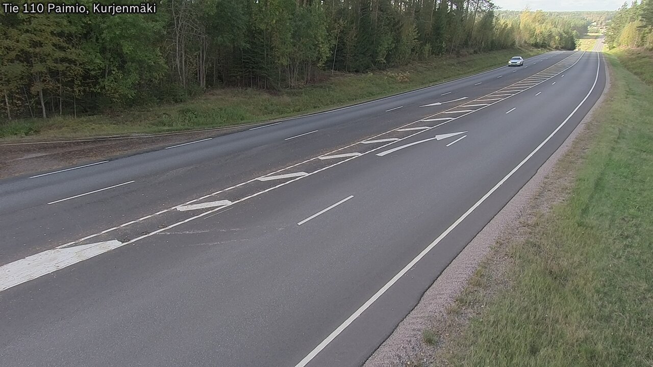 Weather Camera Image Road 110 Paimio, Kurjenmäki, Paimio, Varsinais-Suomi