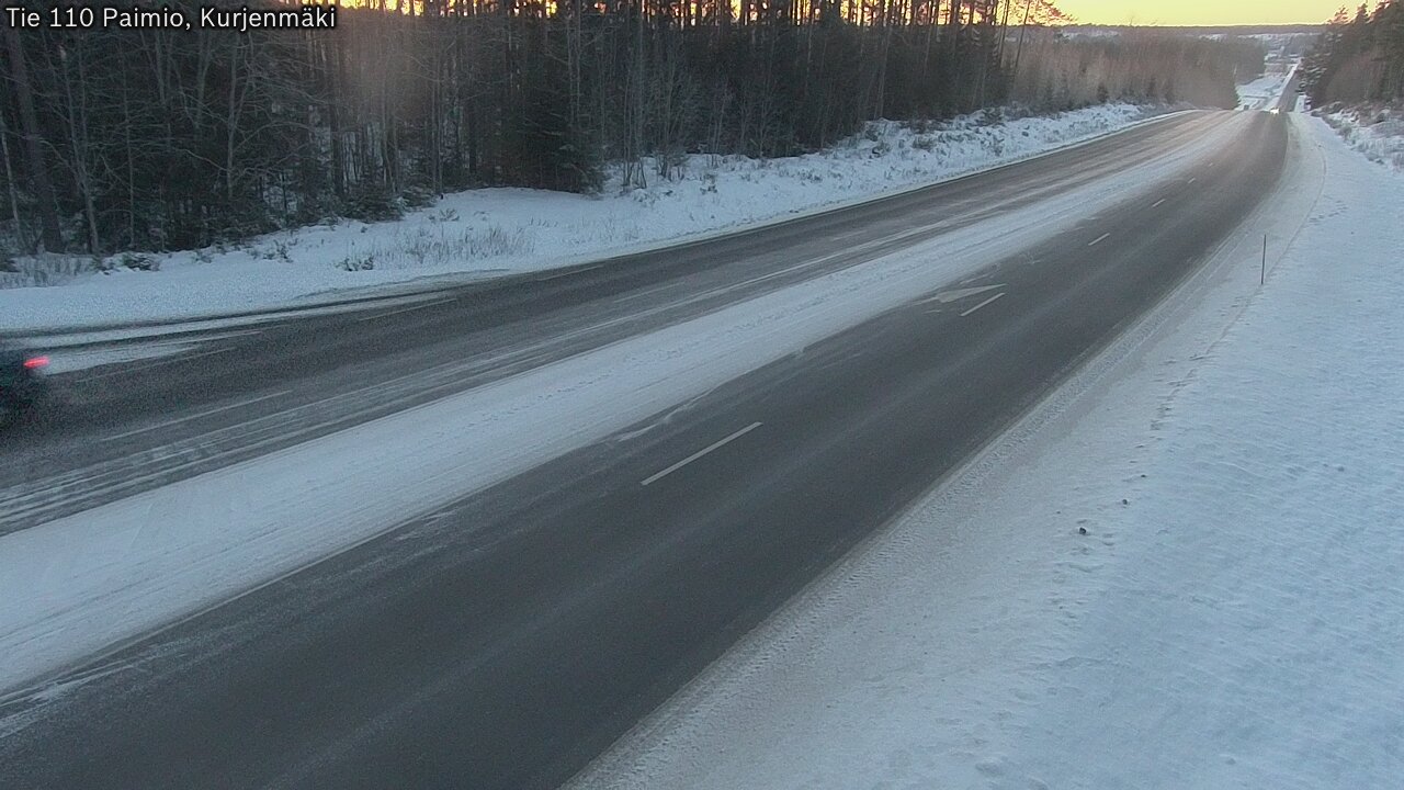 Weather Camera Image Road 110 Paimio, Kurjenmäki, Paimio, Varsinais-Suomi