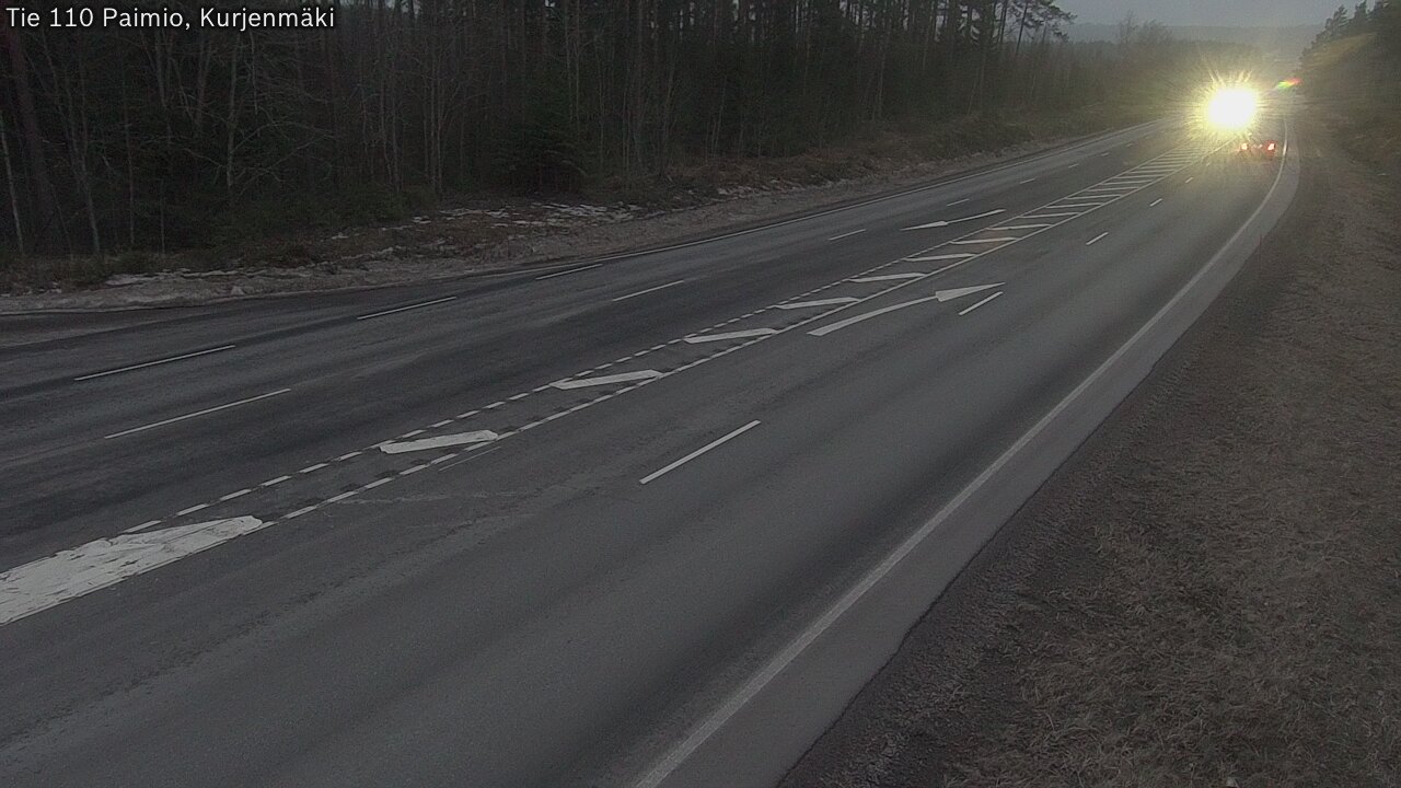 Weather Camera Image Väg 110 Paimio, Kurjenmäki, Paimio, Varsinais-Suomi