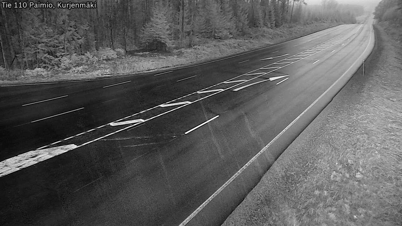 Weather Camera Image Väg 110 Paimio, Kurjenmäki, Paimio, Varsinais-Suomi