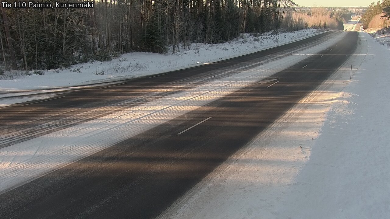 Weather Camera Image Road 110 Paimio, Kurjenmäki, Paimio, Varsinais-Suomi