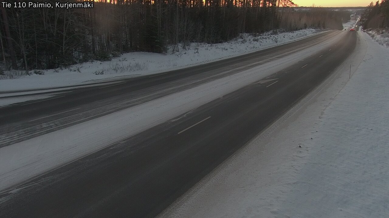 Weather Camera Image Road 110 Paimio, Kurjenmäki, Paimio, Varsinais-Suomi