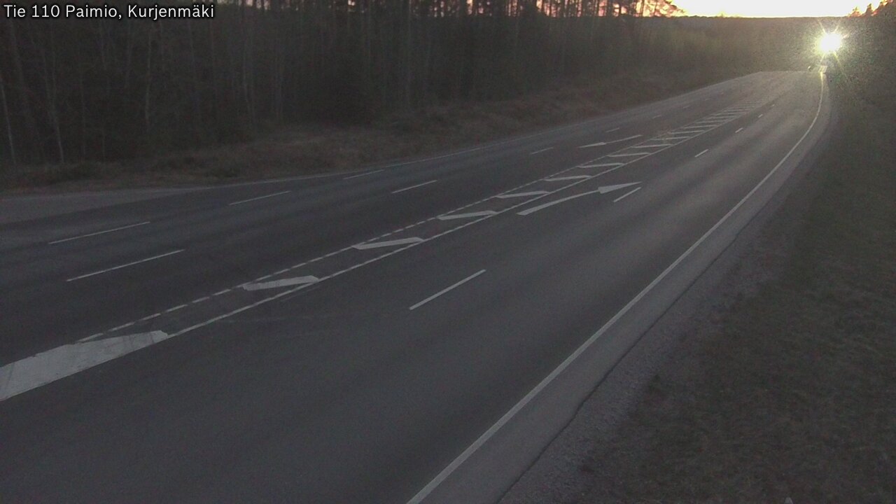 Weather Camera Image Road 110 Paimio, Kurjenmäki, Paimio, Varsinais-Suomi