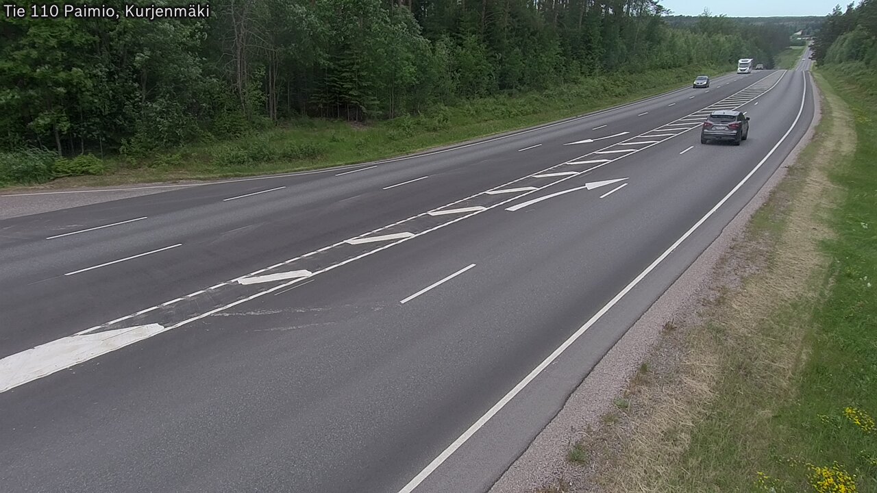 Weather Camera Image Road 110 Paimio, Kurjenmäki, Paimio, Varsinais-Suomi