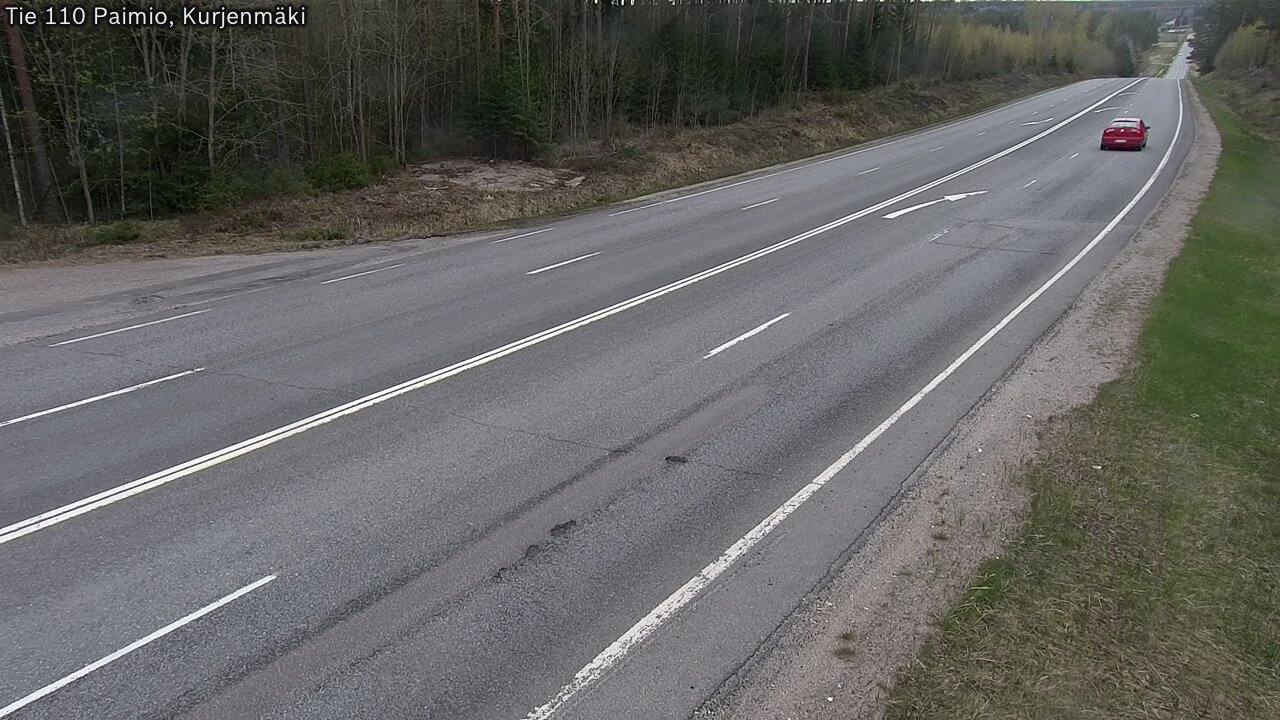 Weather Camera Image Road 110 Paimio, Kurjenmäki, Paimio, Varsinais-Suomi