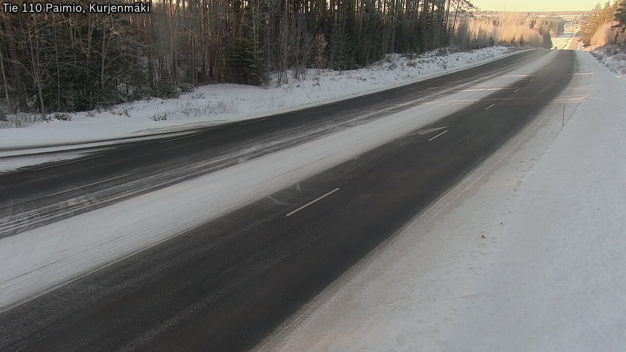 Weather Camera Image Road 110 Paimio, Kurjenmäki, Paimio, Varsinais-Suomi