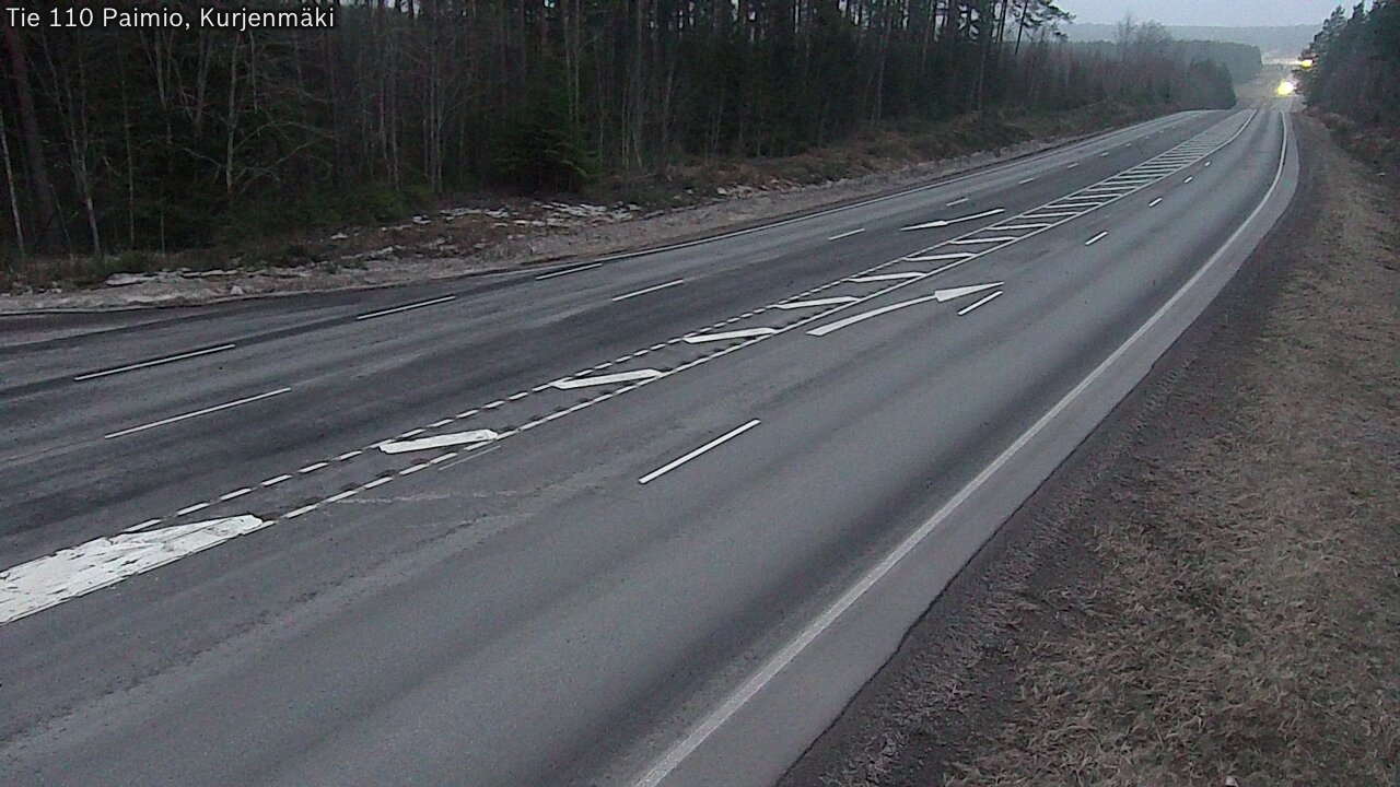 Weather Camera Image Väg 110 Paimio, Kurjenmäki, Paimio, Varsinais-Suomi