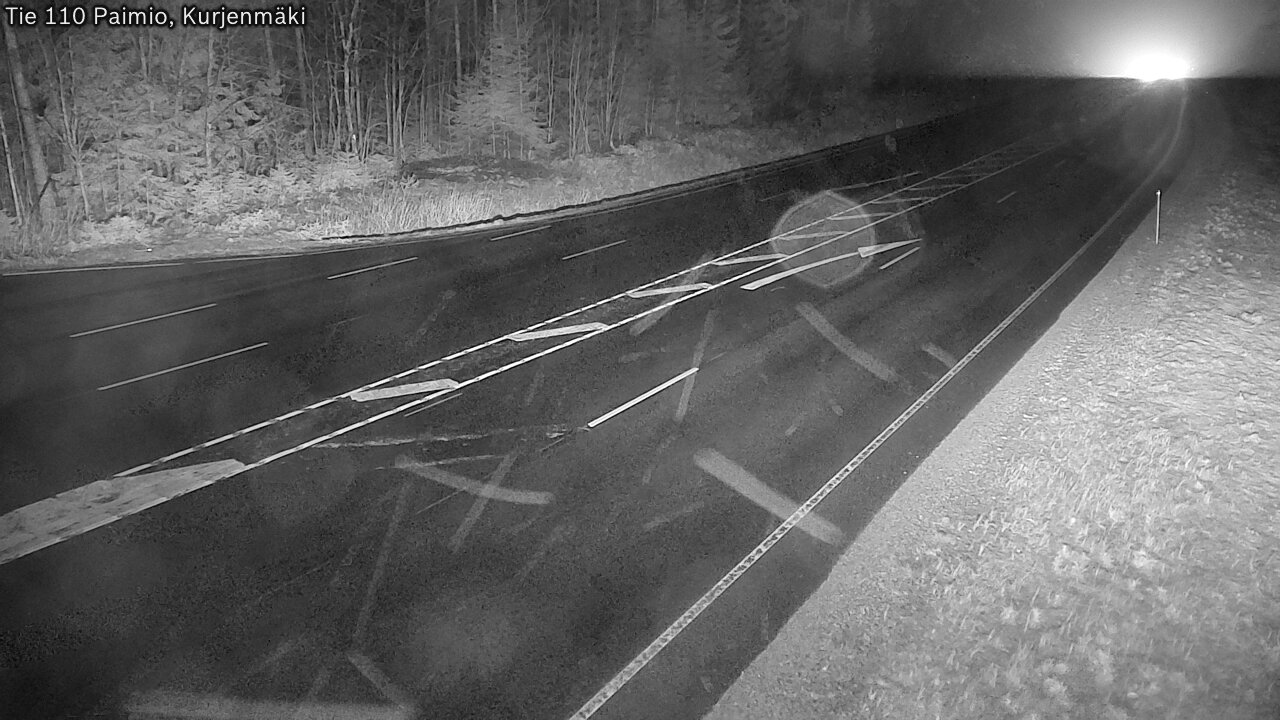 Weather Camera Image Väg 110 Paimio, Kurjenmäki, Paimio, Varsinais-Suomi