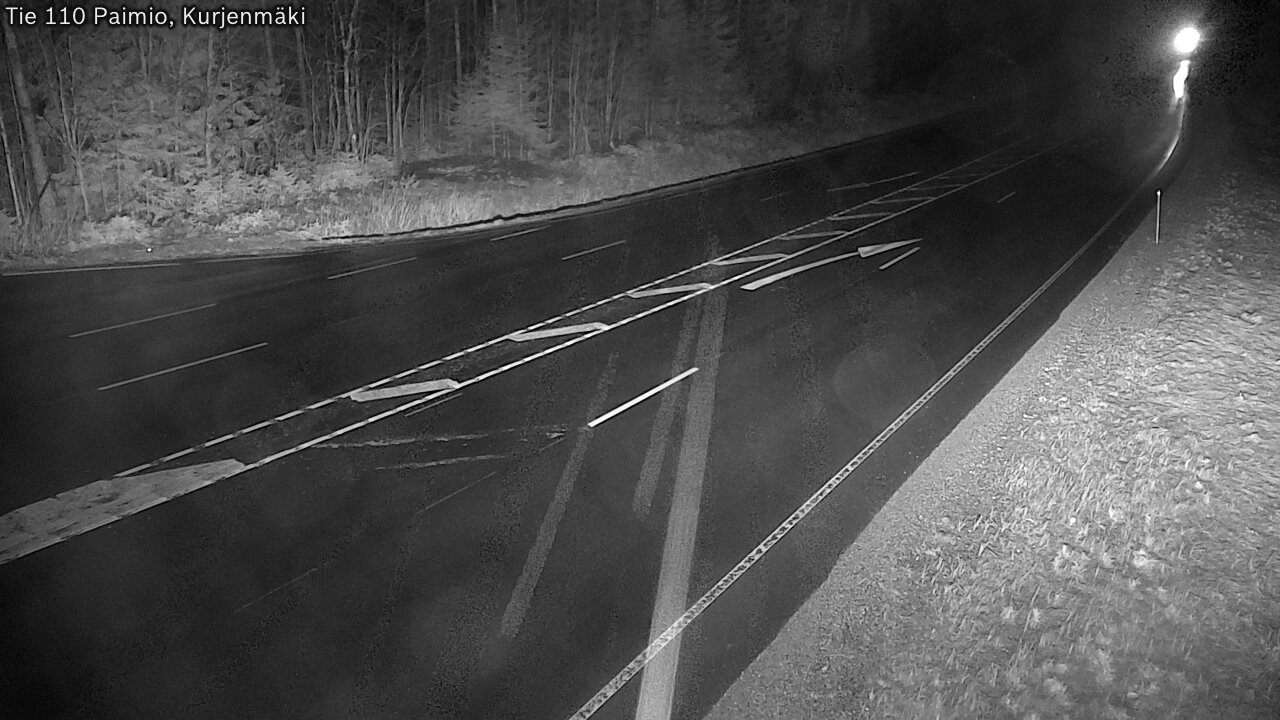 Weather Camera Image Väg 110 Paimio, Kurjenmäki, Paimio, Varsinais-Suomi