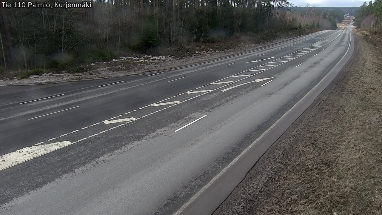 Weather Camera Image Road 110 Paimio, Kurjenmäki, Paimio, Varsinais-Suomi