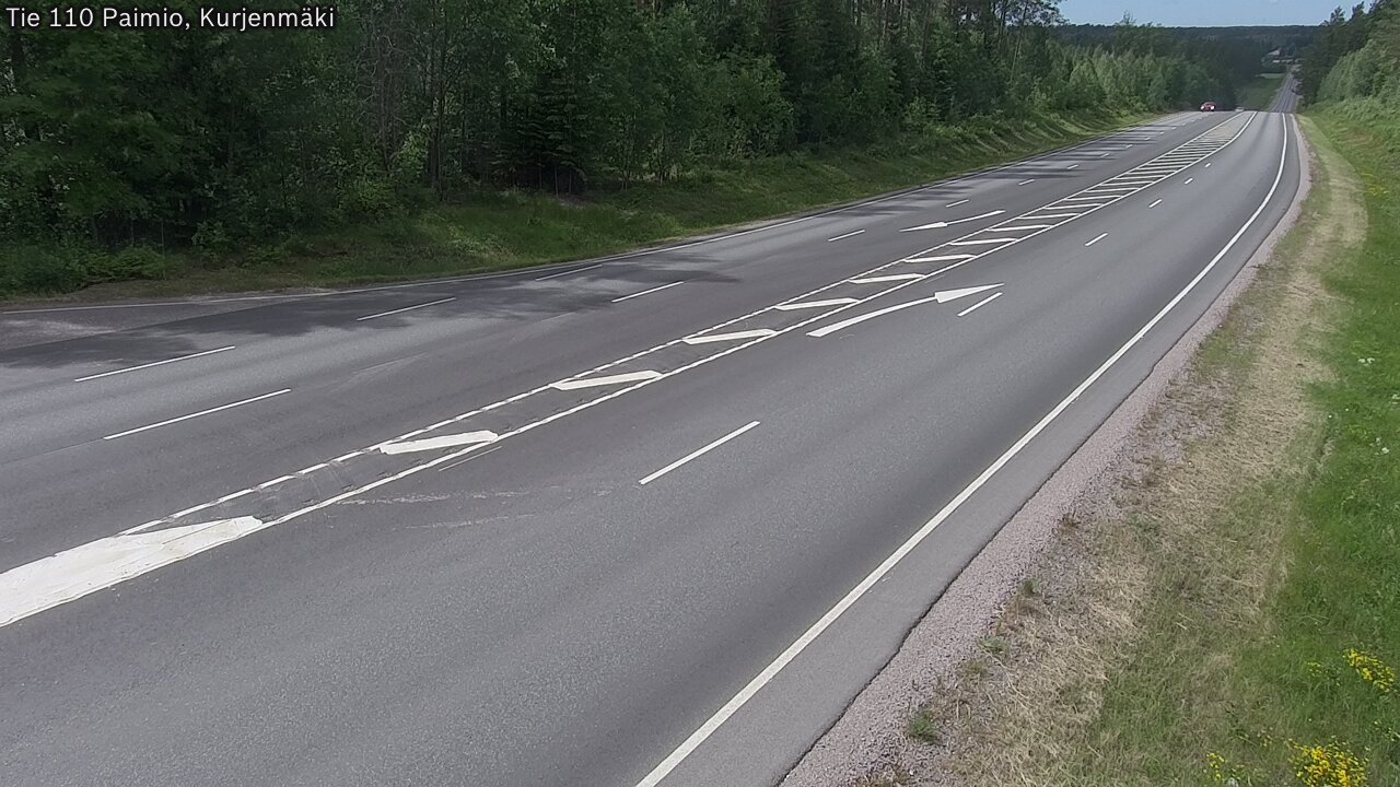 Weather Camera Image Road 110 Paimio, Kurjenmäki, Paimio, Varsinais-Suomi