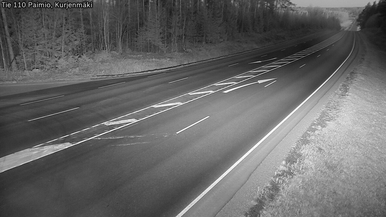 Weather Camera Image Väg 110 Paimio, Kurjenmäki, Paimio, Varsinais-Suomi