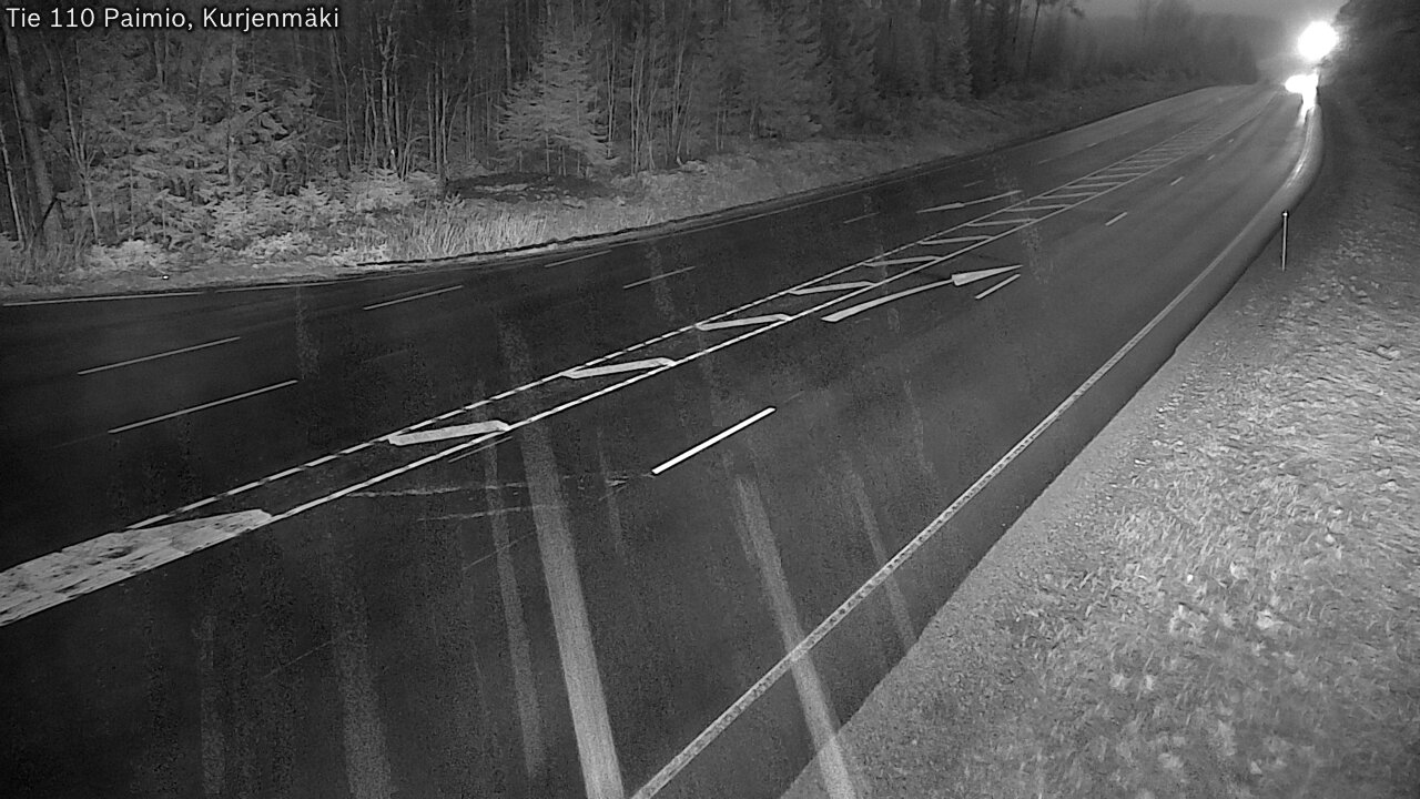 Weather Camera Image Väg 110 Paimio, Kurjenmäki, Paimio, Varsinais-Suomi