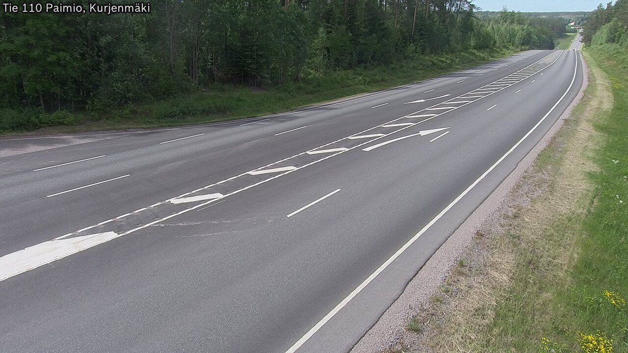 Weather Camera Image Road 110 Paimio, Kurjenmäki, Paimio, Varsinais-Suomi