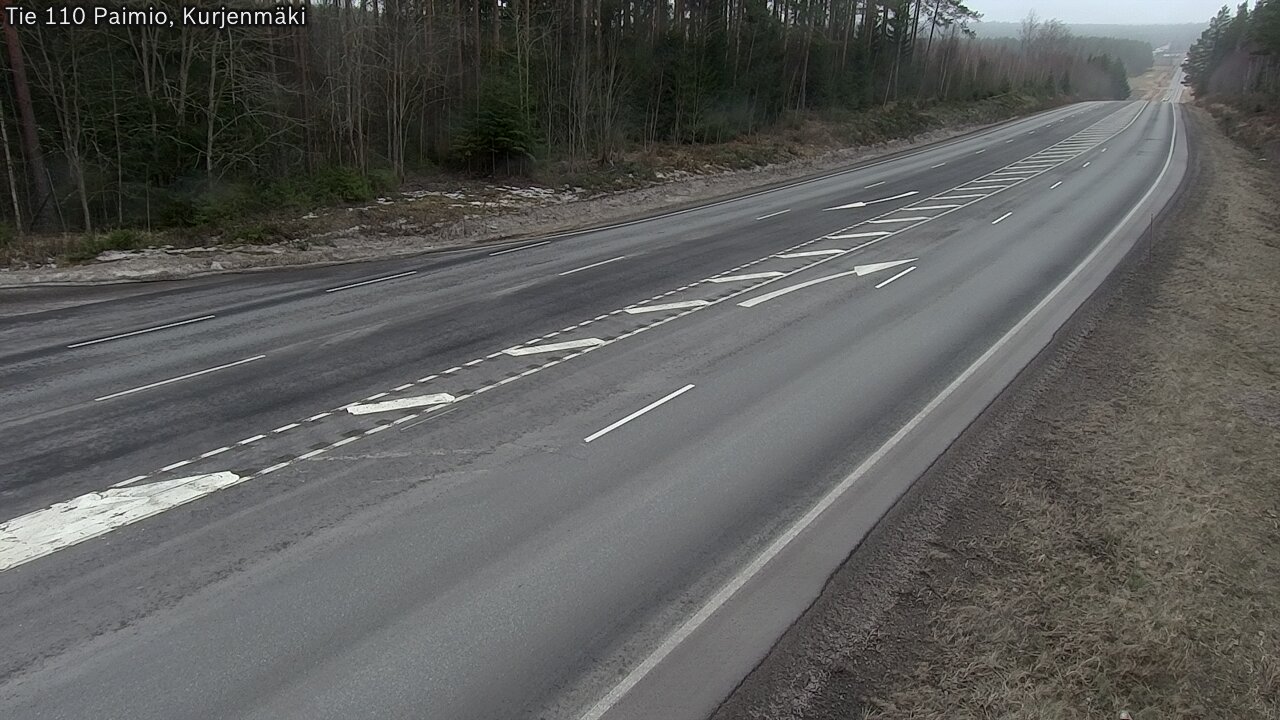 Weather Camera Image Väg 110 Paimio, Kurjenmäki, Paimio, Varsinais-Suomi